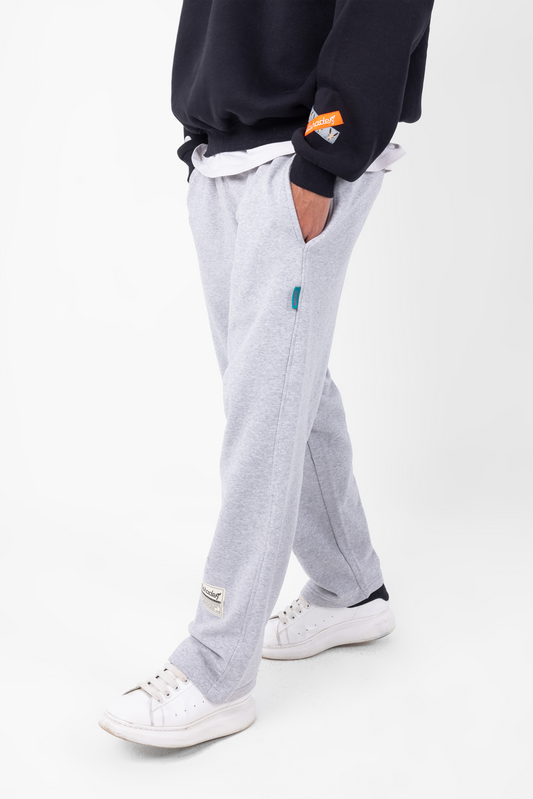 Heather Gray Relaxed Straight Leg Sweatpants