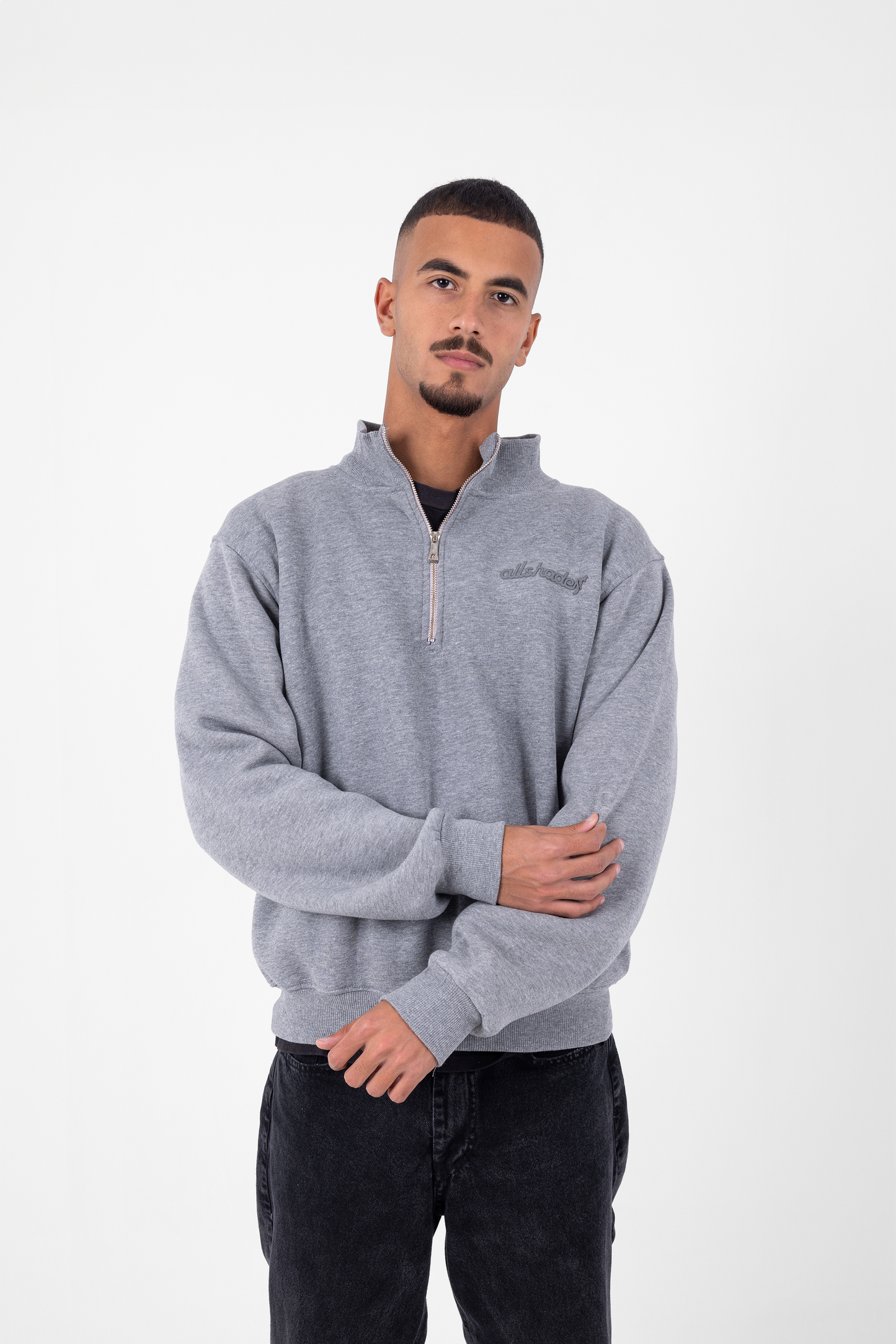 Heather Gray Quarter Zip