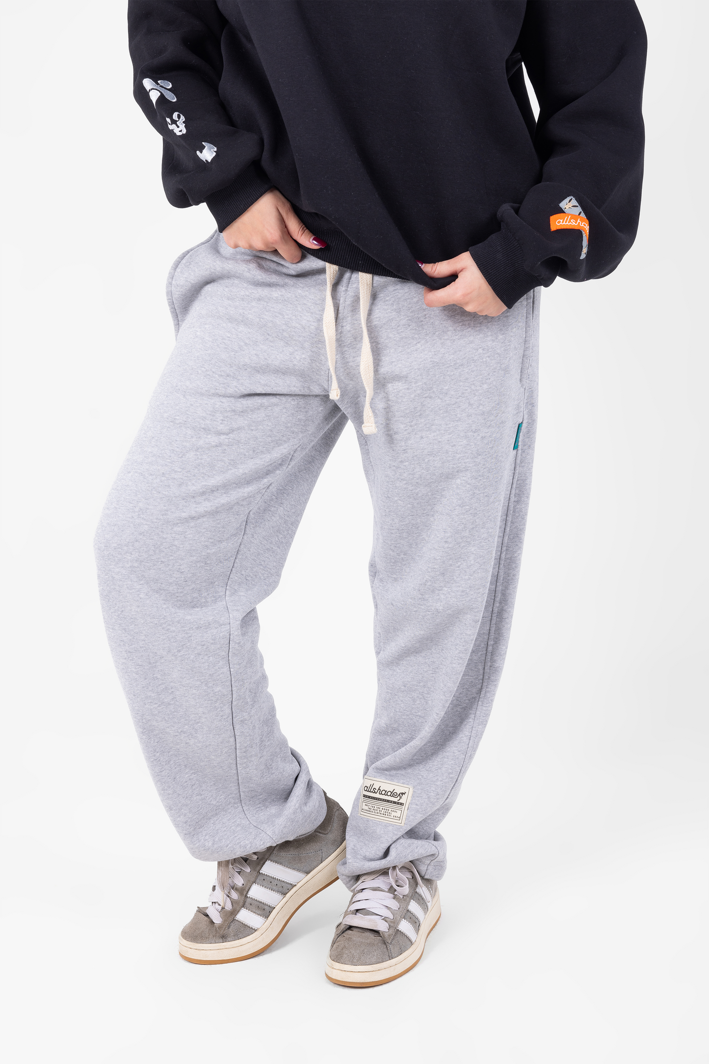 Heather Gray Relaxed Straight Leg Sweatpants