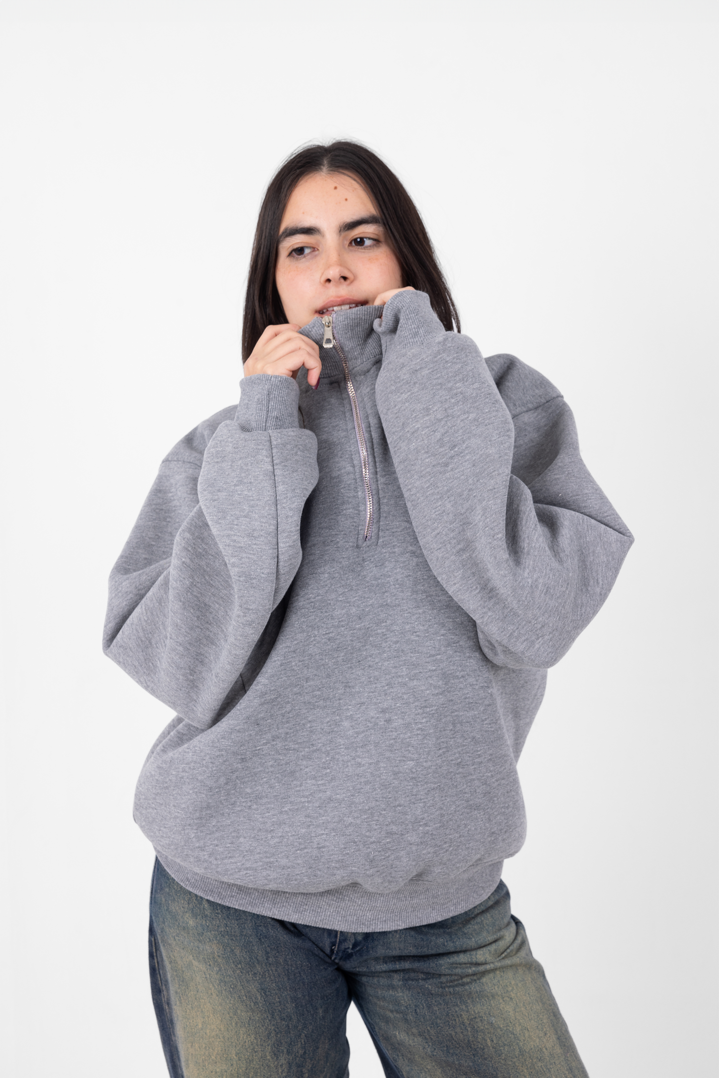 Heather Gray Quarter Zip