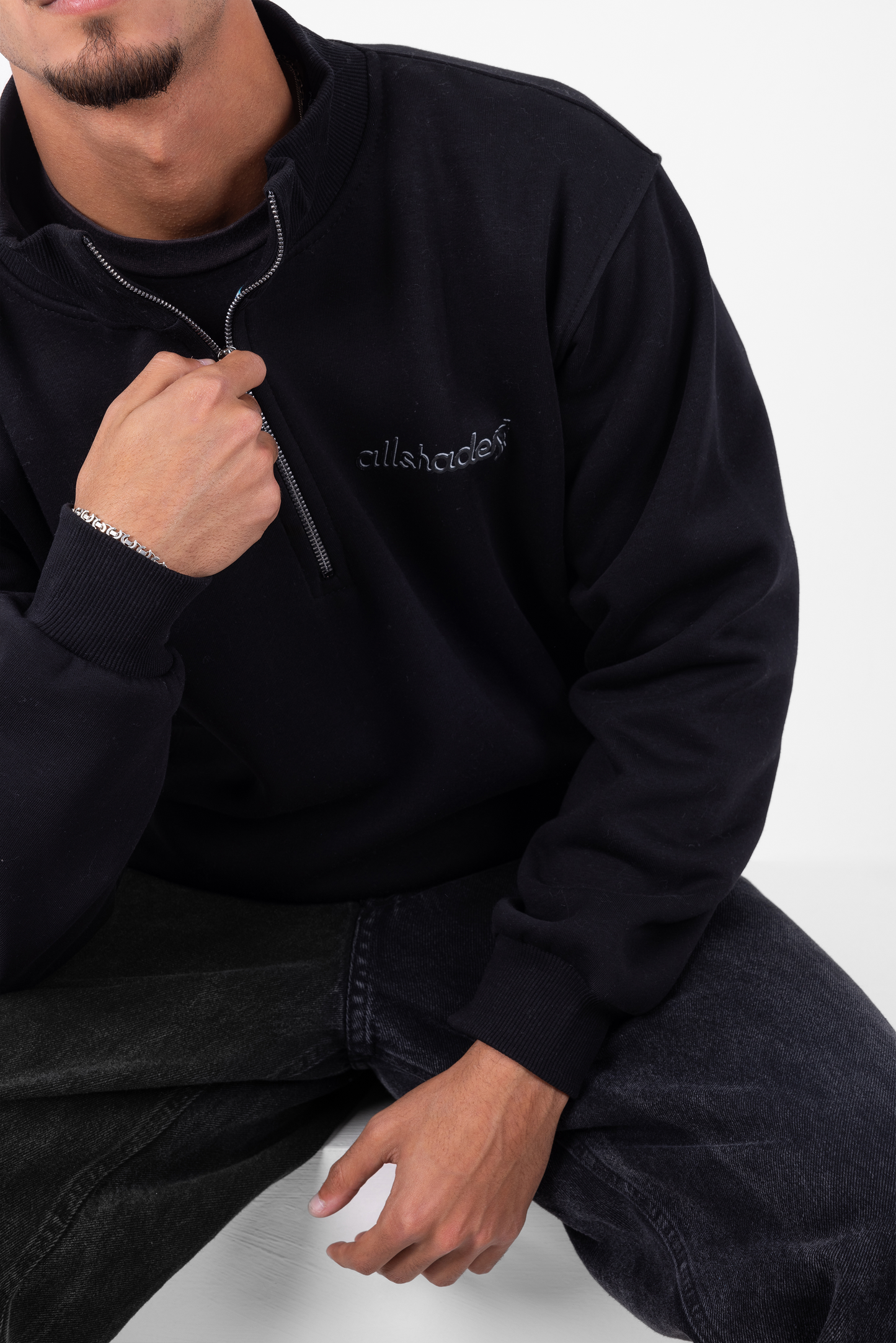 Black Quarter Zip