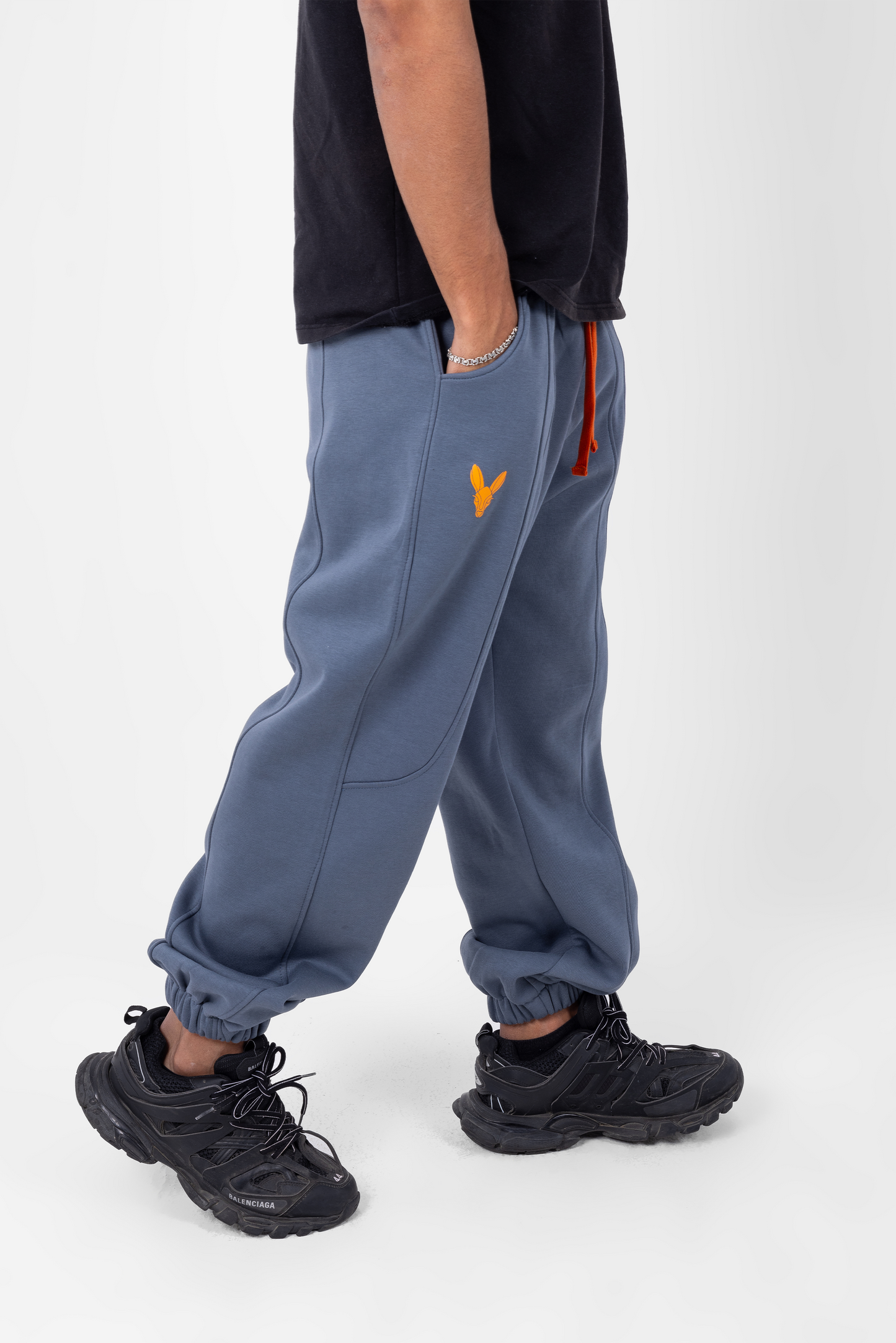 Independence Gray Elastic Cuffed Sweatpants